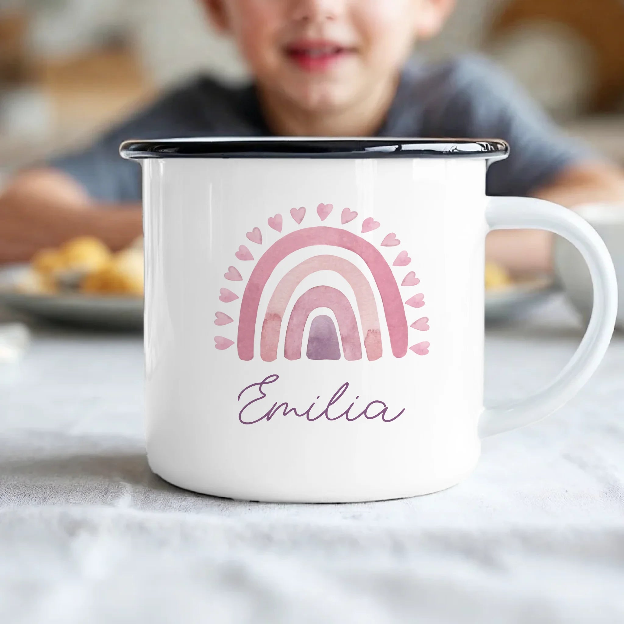 Kids Emaille - Schwarz