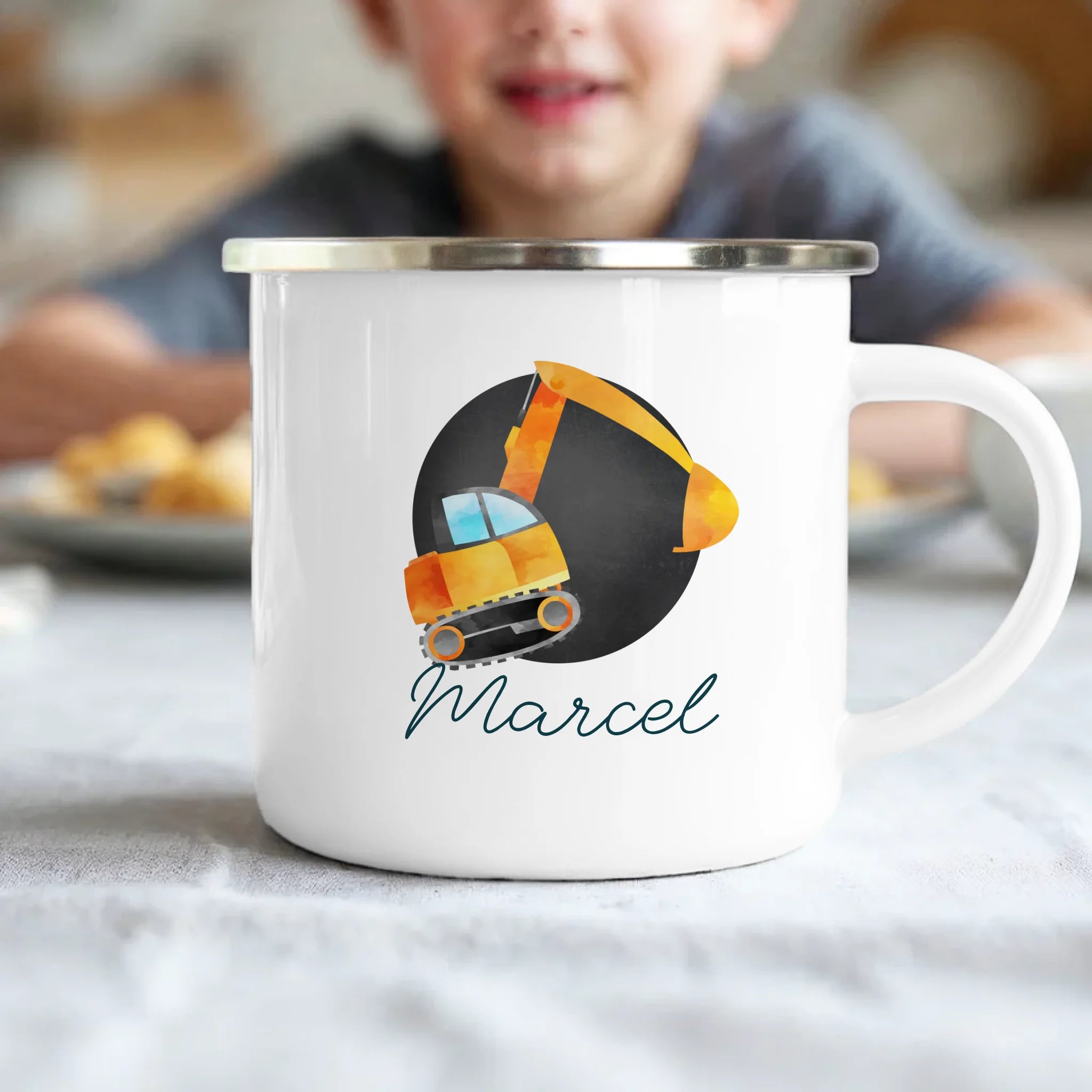 Kids Emaille - Schwarz