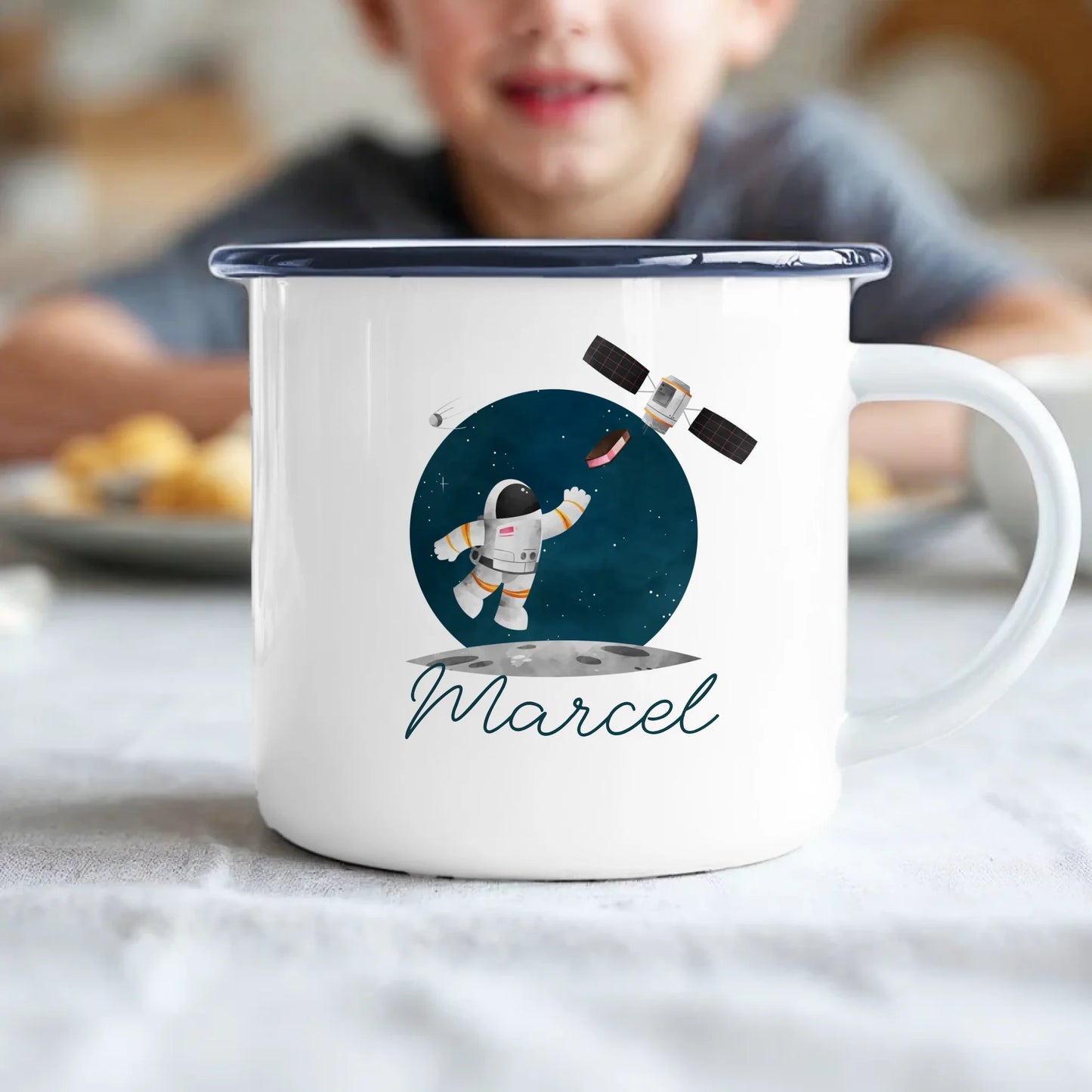 Kids Emaille - Schwarz