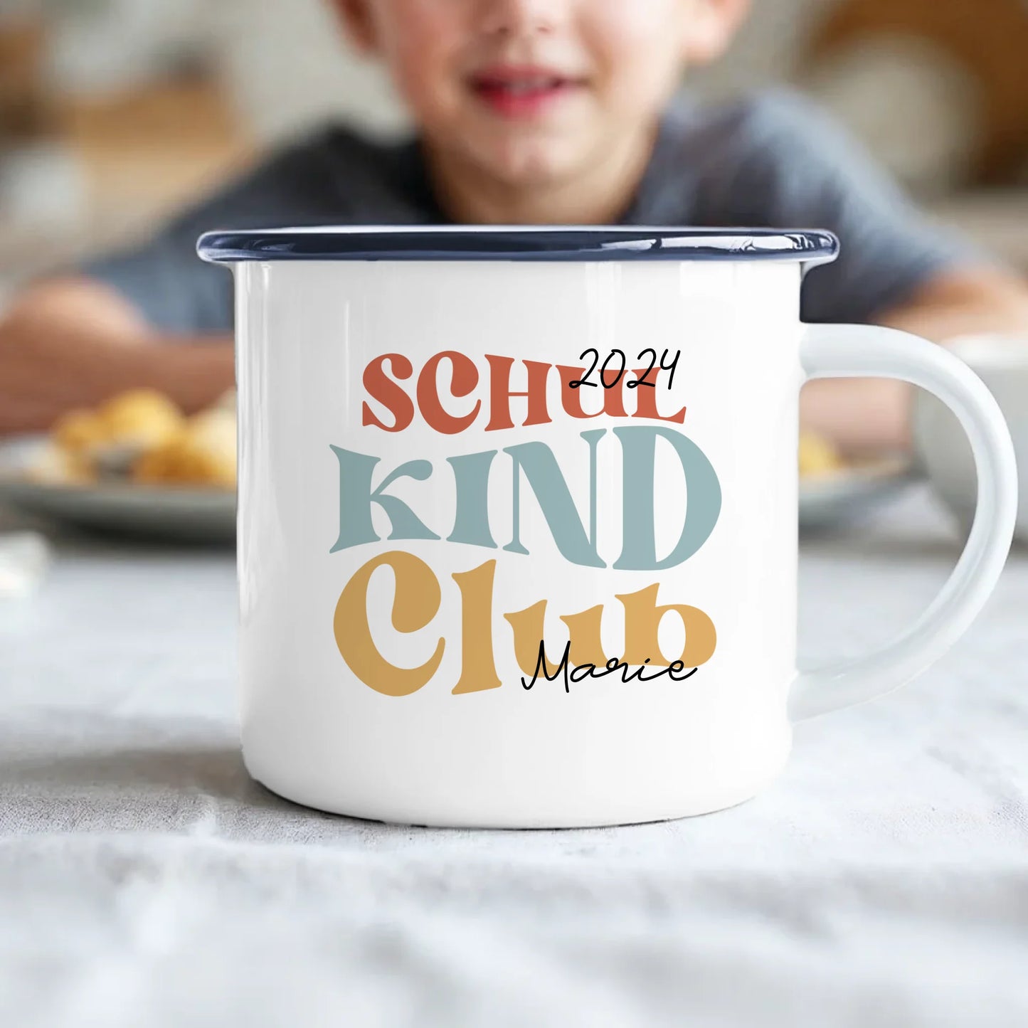 Kids Emaille - Schwarz