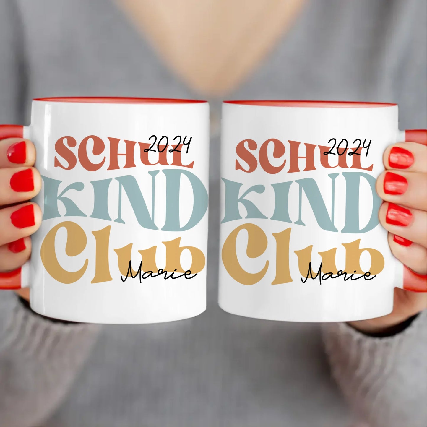 Personalisierte Kindertasse - Schulkind Club/Gang - Geschenk zur Einschulung