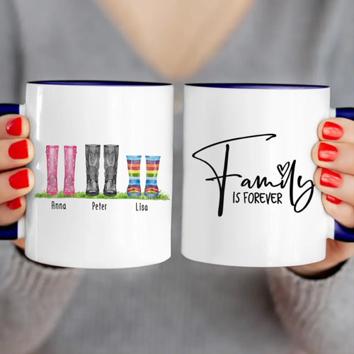 Personalisierte Gummistiefel Tasse (2-6 Personen)