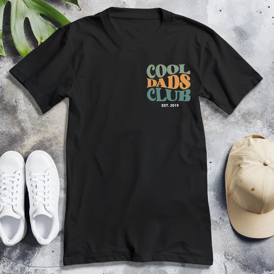 Personalisiertes T-Shirt - Cool Dads Club mit Geburtsjahr