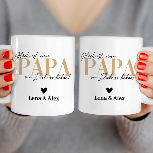 Personalisierte Tasse - Glück ist, einen Papa wie Dich zu haben