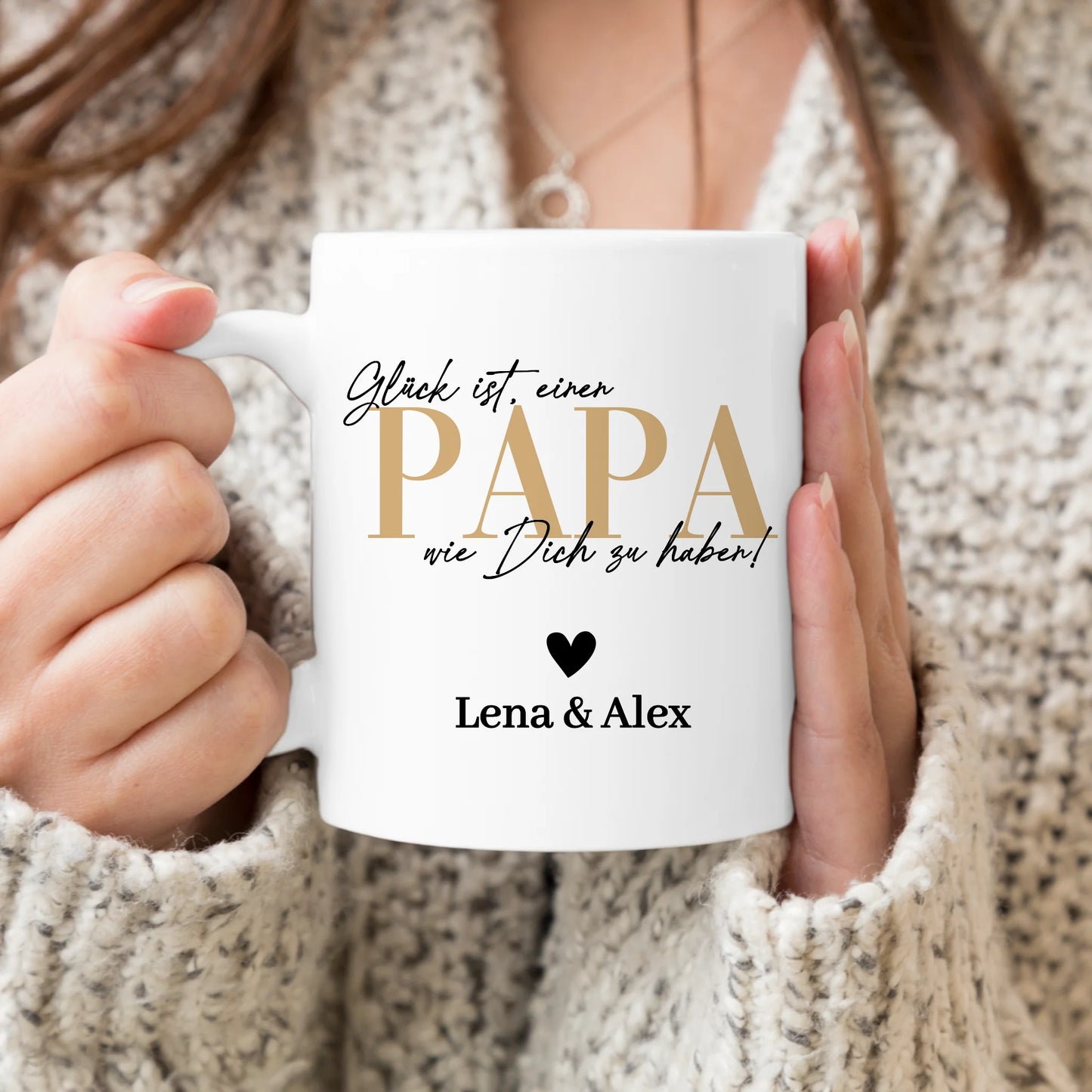 Personalisierte Tasse - Glück ist, einen Papa wie Dich zu haben