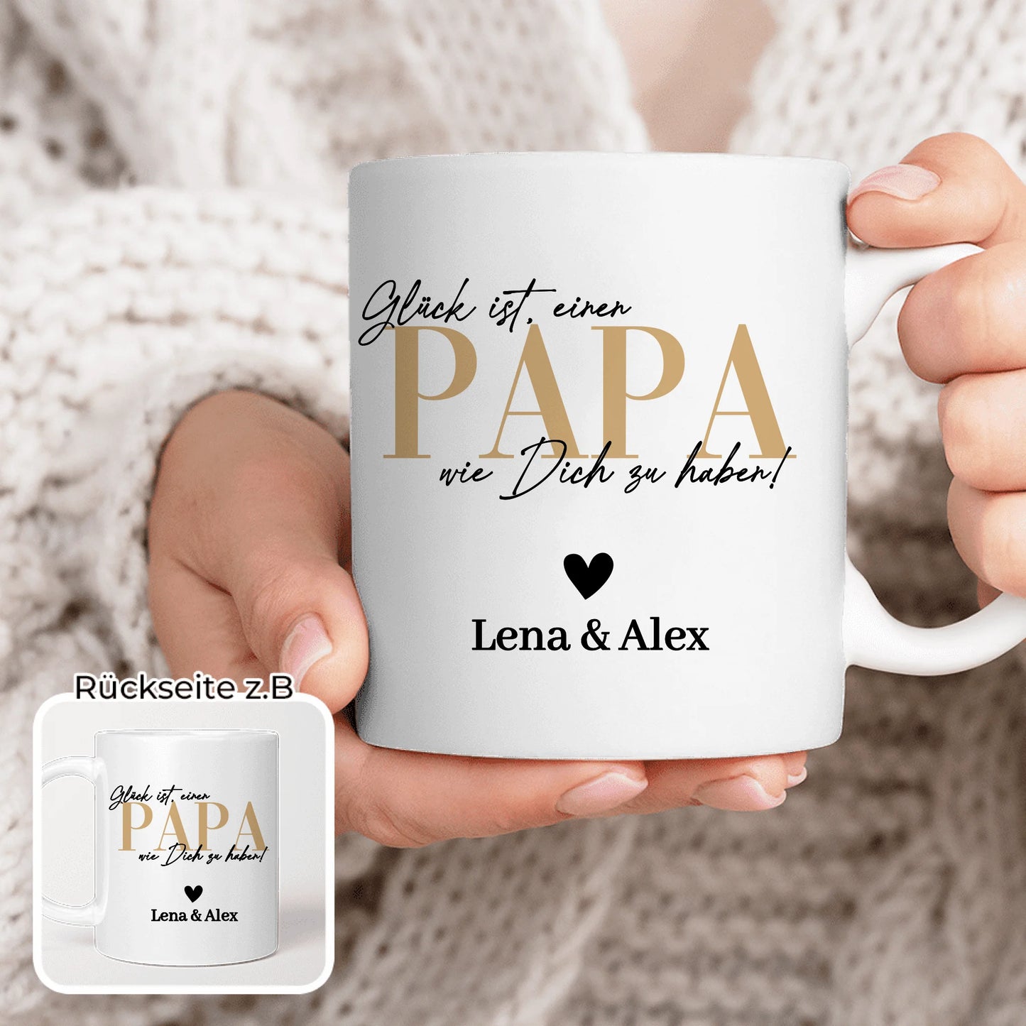 Personalisierte Tasse - Glück ist, einen Papa wie Dich zu haben
