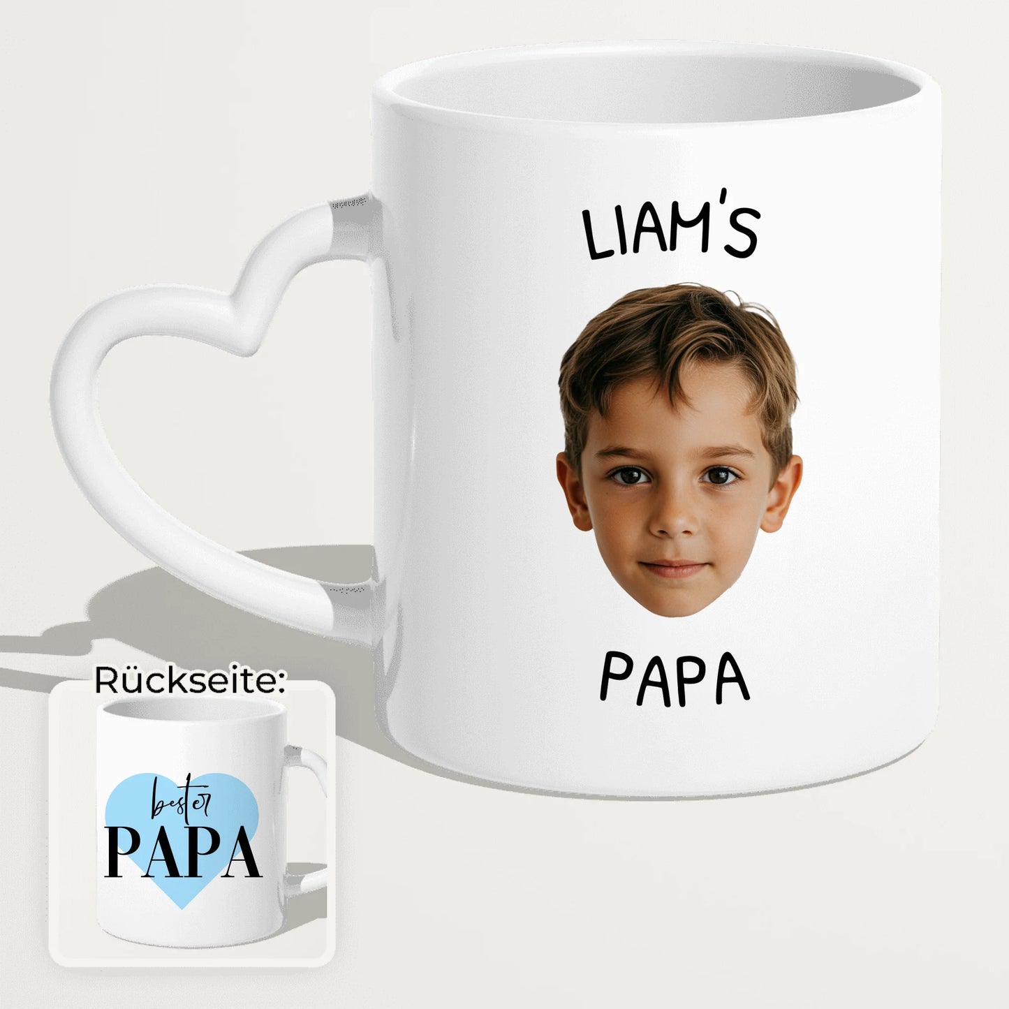 Personalisierte Tasse - Dieser Papa gehört zu - Mit Bild von Kind
