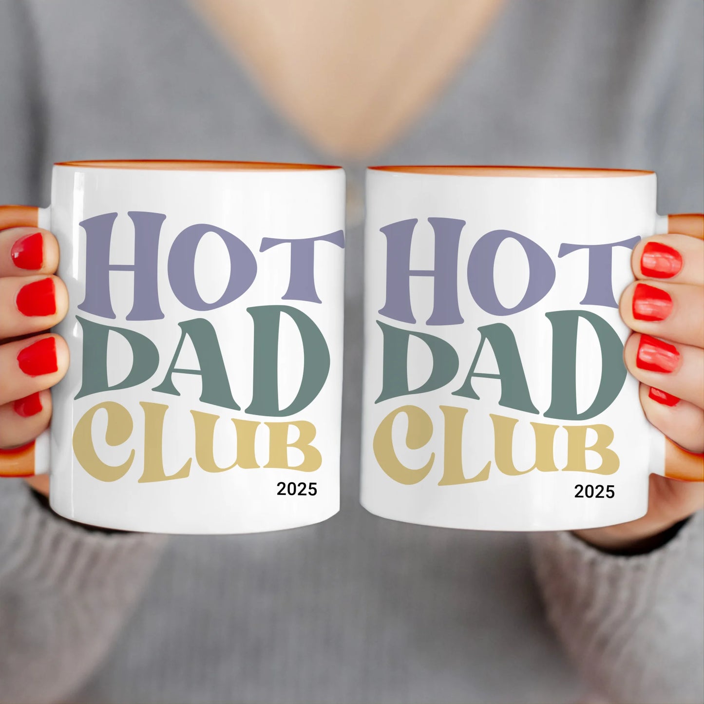 Personalisierte Tasse - Hot Dad Club mit Jahr