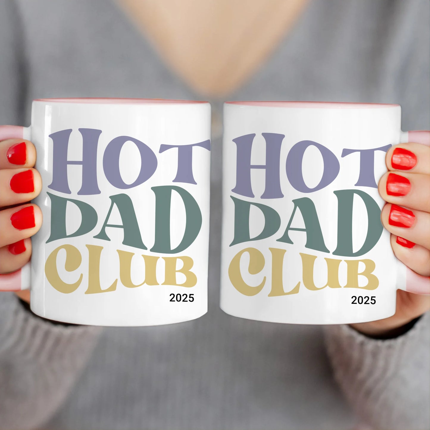 Personalisierte Tasse - Hot Dad Club mit Jahr