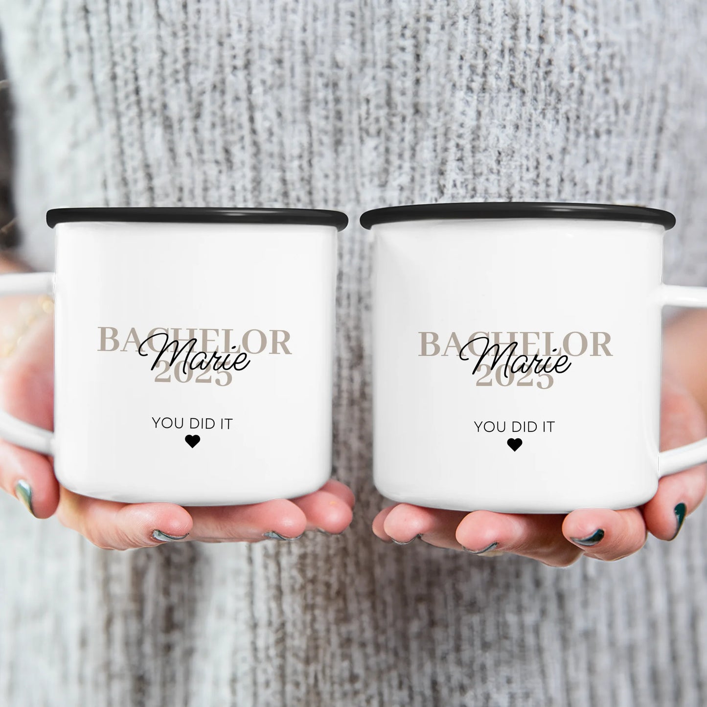 Personalisierte Tasse - Bachelor/Master/Abitur/Abschluss mit Name und Jahr - You did it