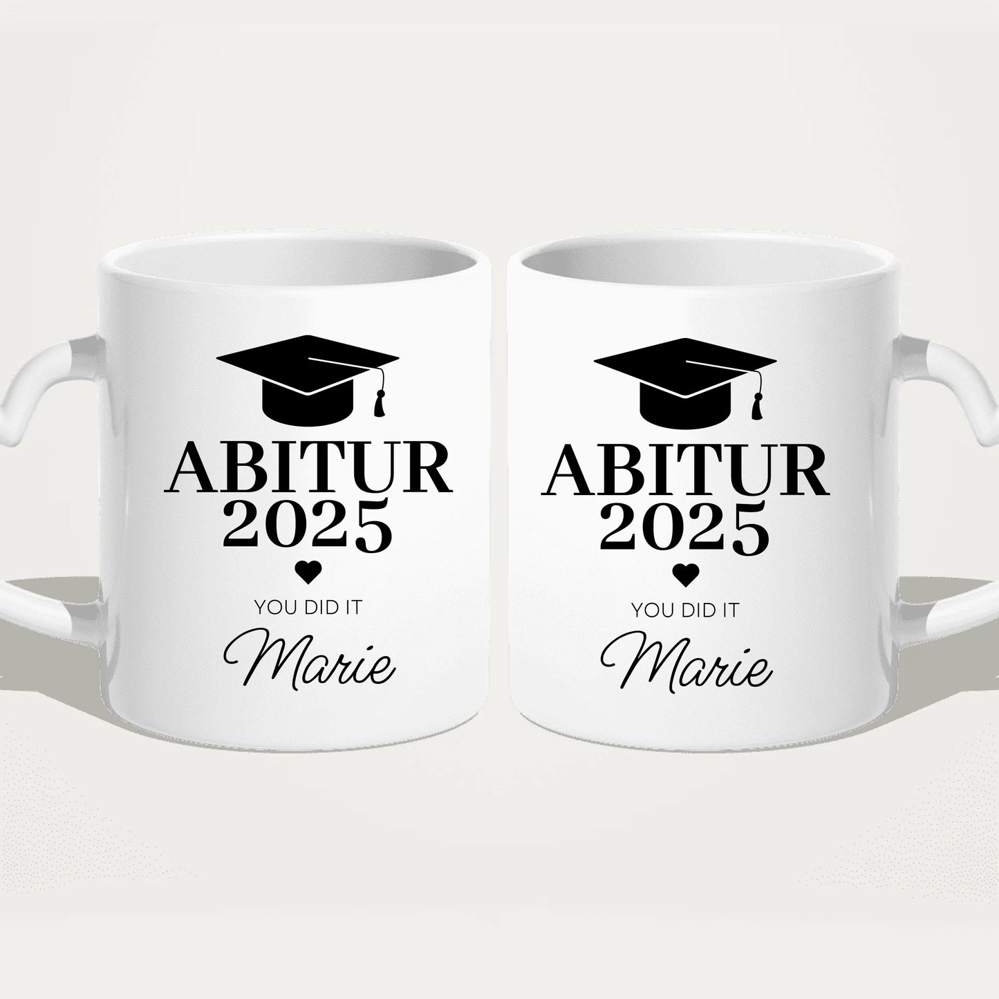 Personalisierte Tasse - Abitur/Abi mit Name und Jahr - You did it