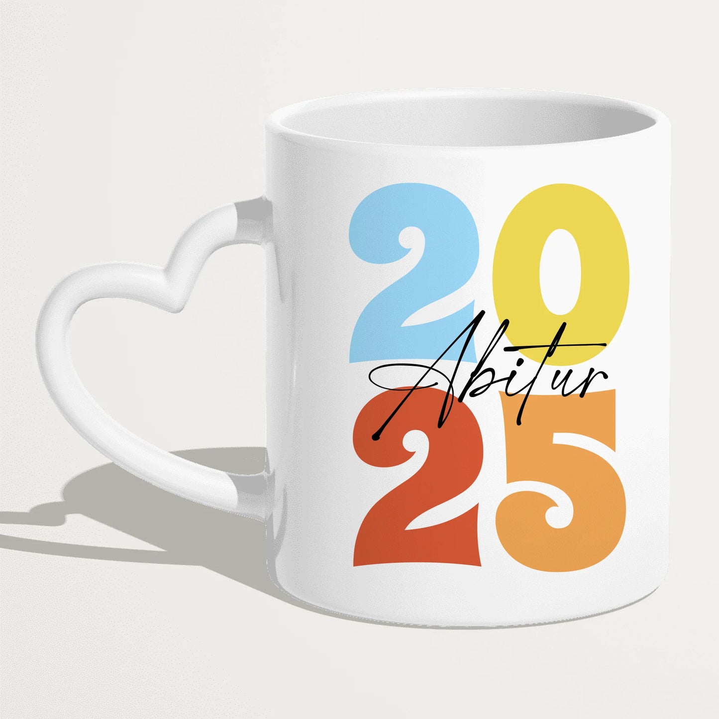 Personalisierte Tasse - Retro Abitur 2025 Tasse mit persönlicher Nachricht