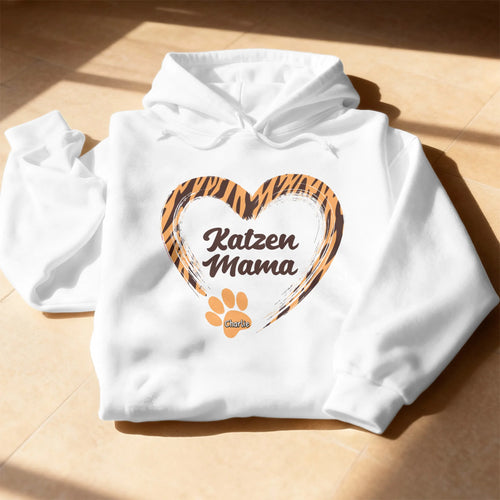 Personalisierter Hoodie - Katzen Mama