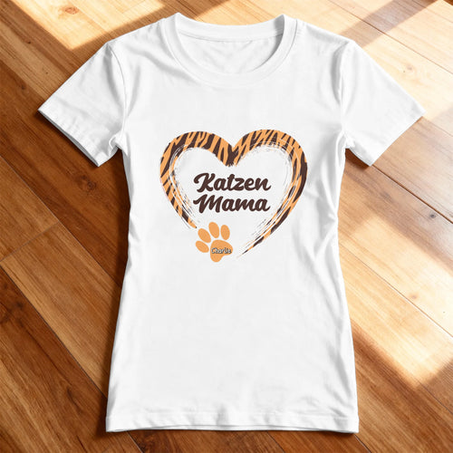 Personalisierter T-Shirt - Katzen Mama
