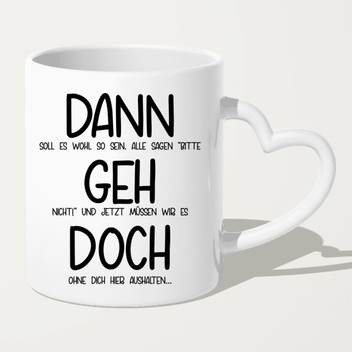Personalisierte Tasse Kollegen (9 Frauen +  1 Mann) - Abschiedsgeschenk