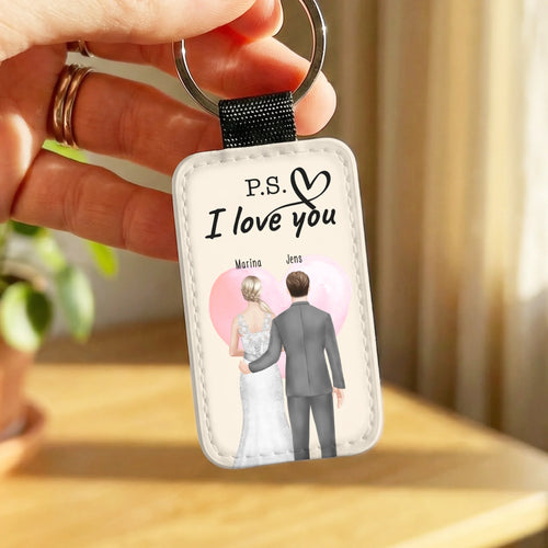 Personalisierter Schlüsselanhänger - Brautpaar - Hochzeitsgeschenk