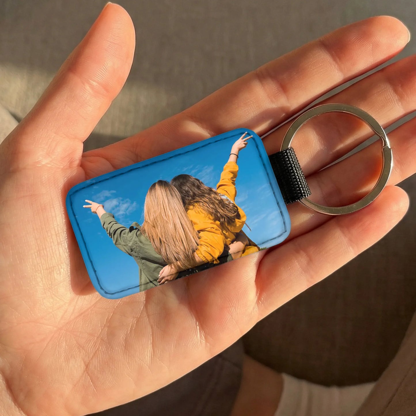 Personalisierter Schlüsselanhänger - Mit eigenem Bild - Beste Freundin-Schlüsselanhänger