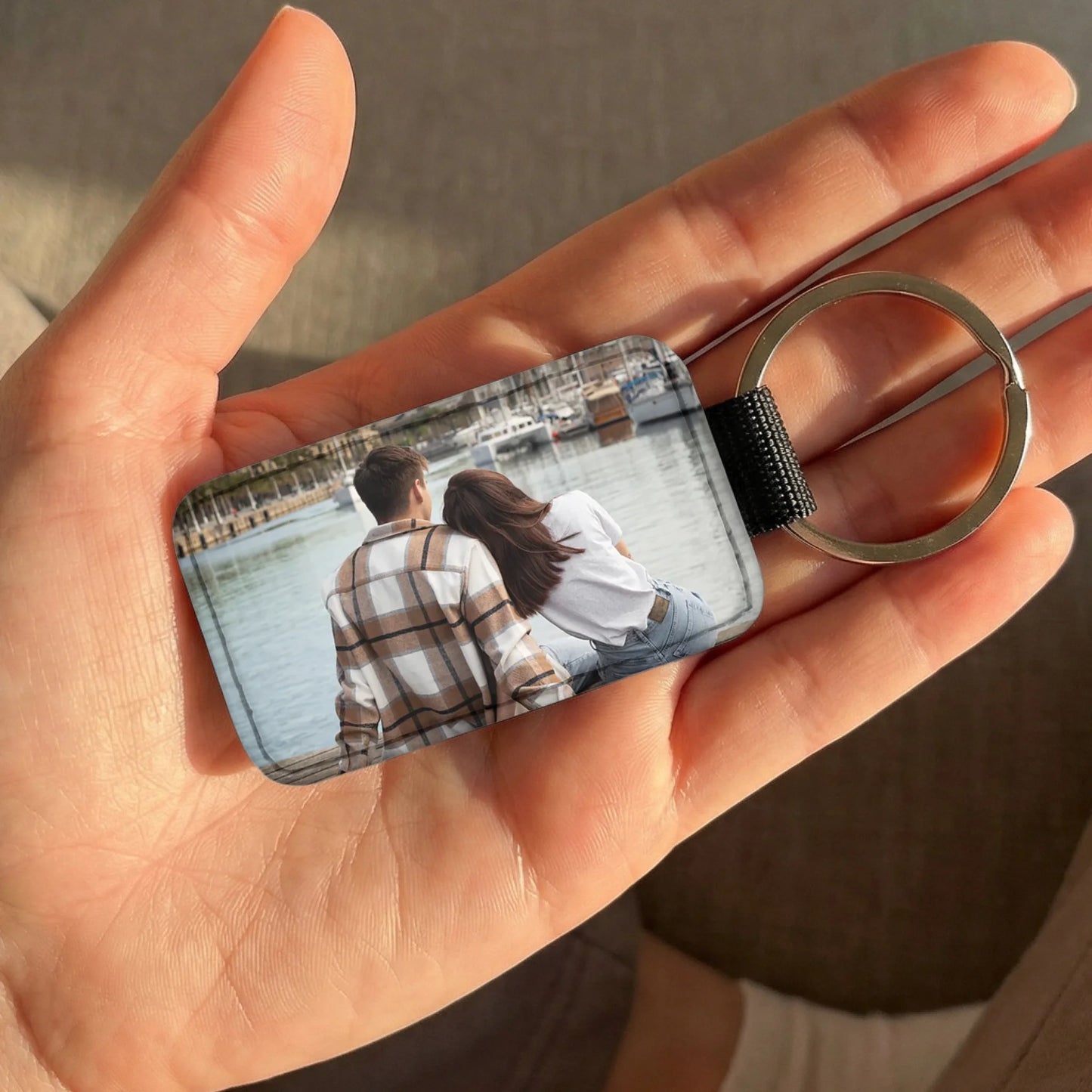 Personalisierter Schlüsselanhänger - Mit eigenem Bild - Paar-Schlüsselanhänger