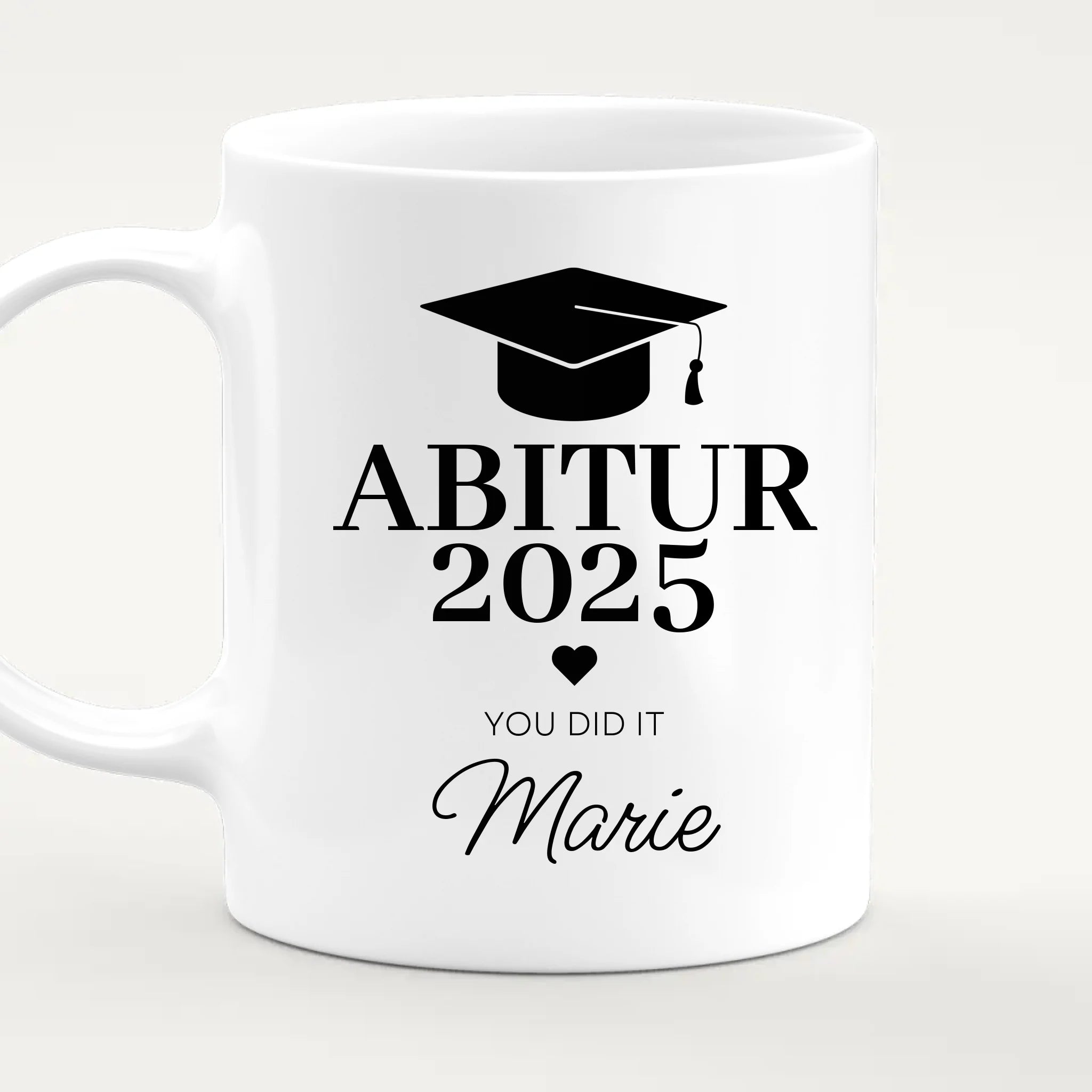 Personalisierte Tasse - Abitur/Abi mit Name und Jahr - You did it