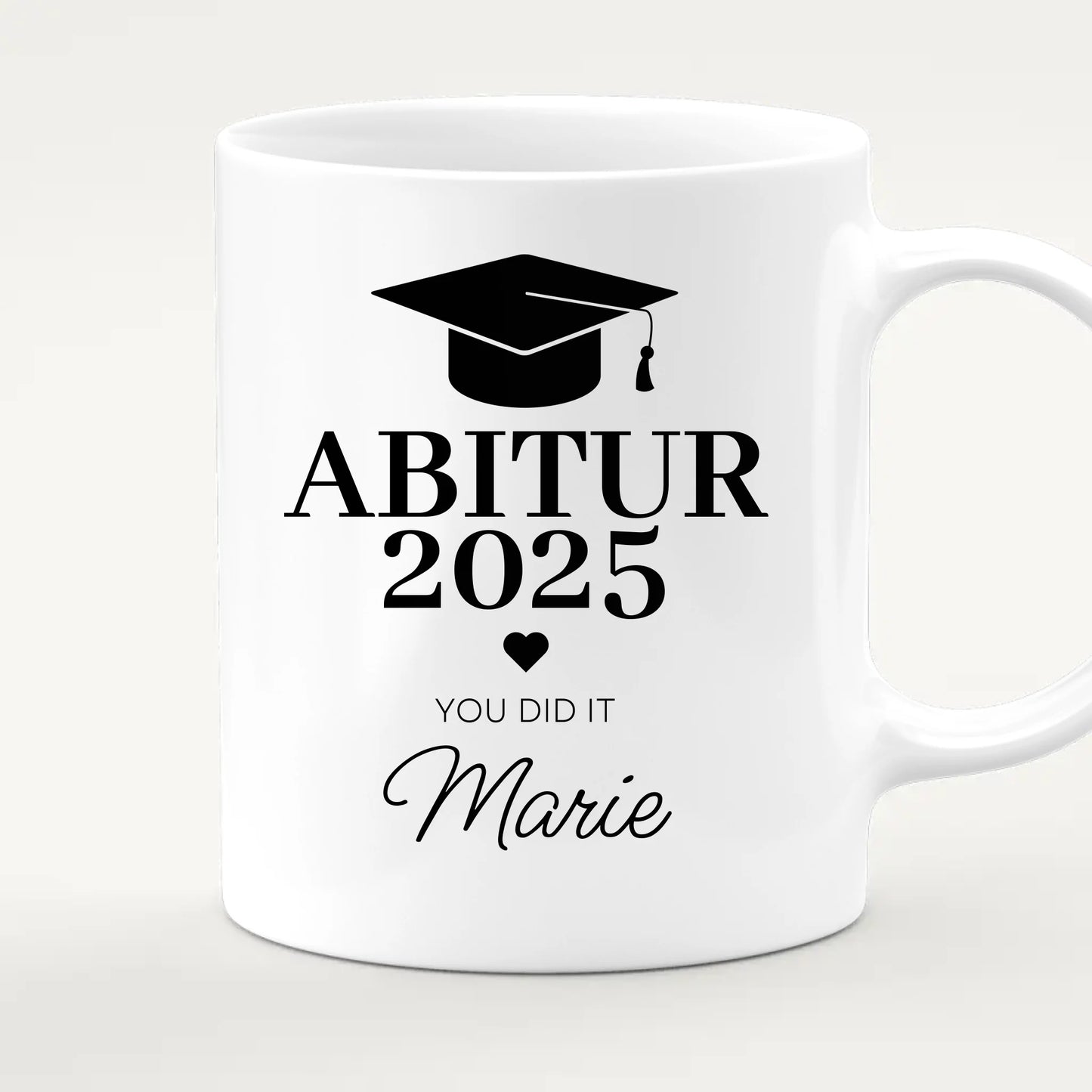 Personalisierte Tasse - Abitur/Abi mit Name und Jahr - You did it