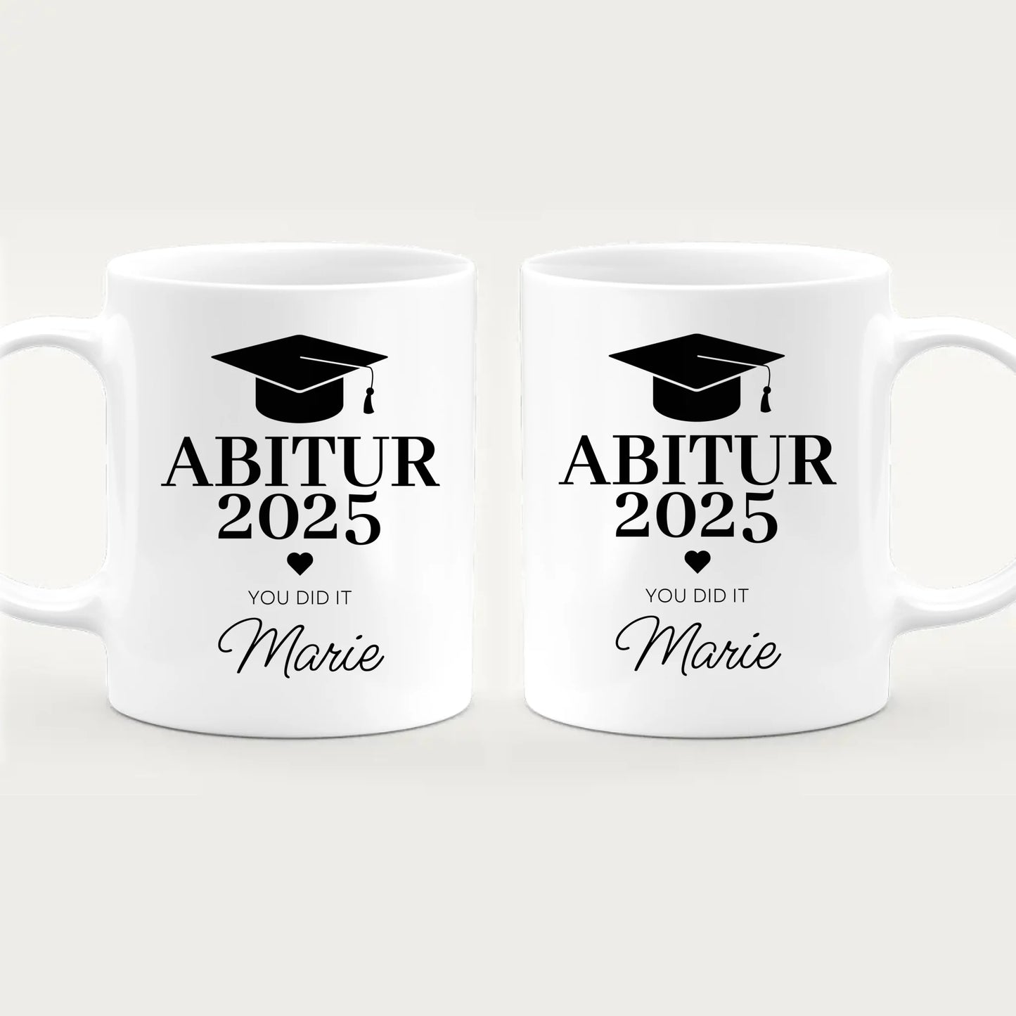 Personalisierte Tasse - Abitur/Abi mit Name und Jahr - You did it