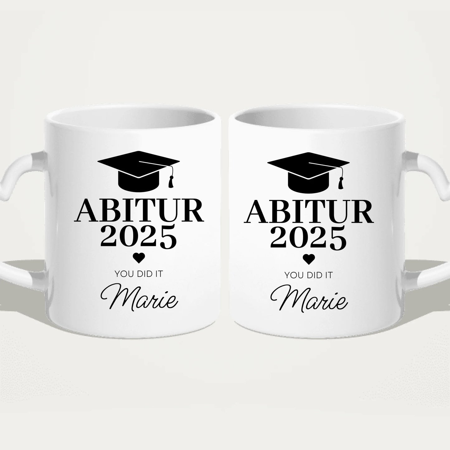 Personalisierte Tasse - Abitur/Abi mit Name und Jahr - You did it