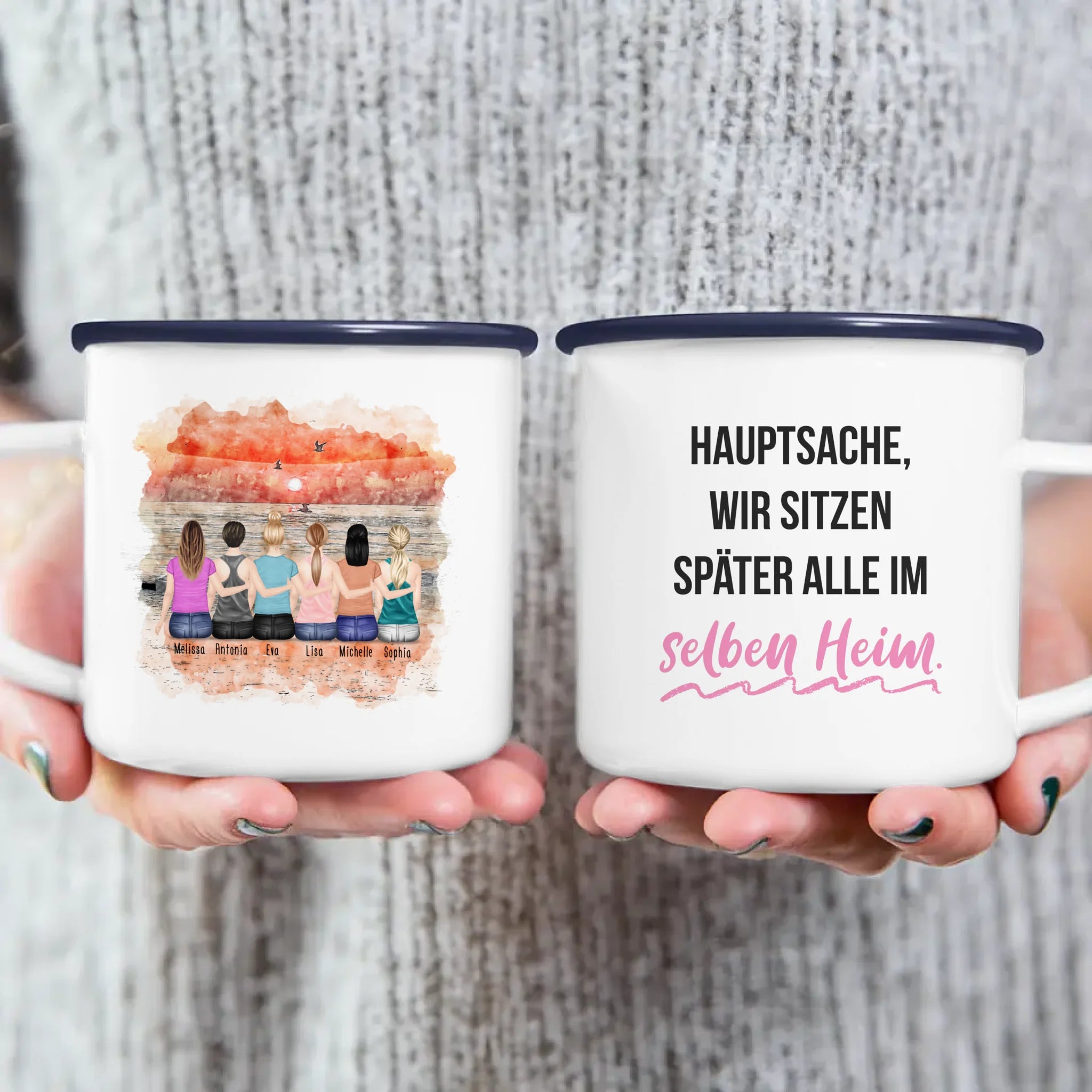 Personalisierte Tasse für Beste Freundinnen (6 Freundinnen) copy