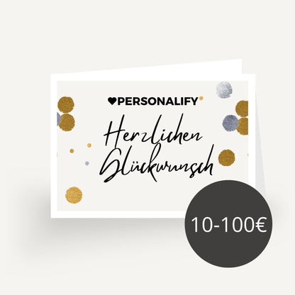 Geschenkgutschein von Personalify.de (Digital oder zum Ausdrucken)